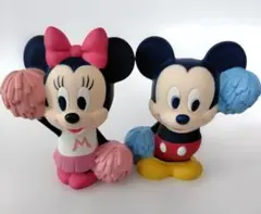 Disney ミッキー＆ミニー チアリーダー フィギュア 2体セット