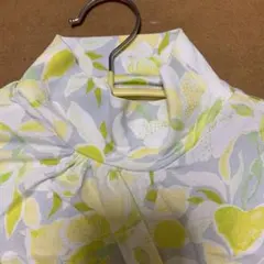 花柄 ハイネック カットソー 半袖 XXL