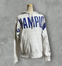 USA古着　Champion REVERSE WEAVE パーカー　プリント入り