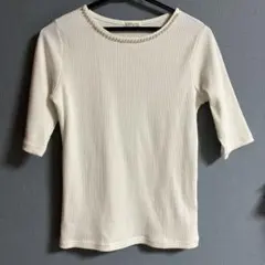 GLACIER ハニーズ　パール装飾付き半袖Tシャツ UVカット
