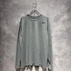 【送料無料】 USA古着 NIKE ナイキ ワンポイント DRI-FIT ロンＴ