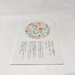 10枚セット 新年挨拶 年賀状じまいハガキ 切手なし 蛇 辰年