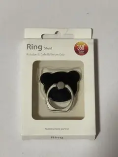 クマ型スマホリング 360度回転　バンカーリング