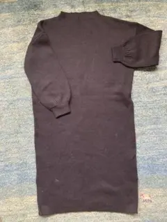 AZUL by moussy 黒 ニットロングワンピース