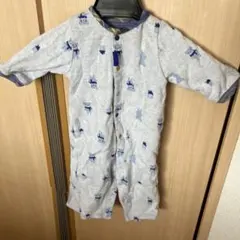 【赤ちゃんの城】クマ柄ロンパース　70cm