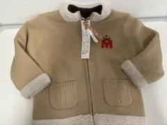 レトロ　ミキハウス 裏地あったか　ニットアウター