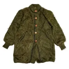 80s 90s VINTAGE モヘア モヘヤ ジャケット カーディガン コート