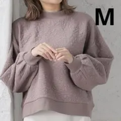 ハニーズ　花柄キルティングスウェット Mサイズ