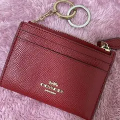 COACH キーケース パスケース コインケース 赤 コーチ