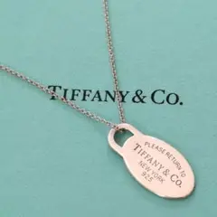 Tiffany　ティファニー　リターントゥオーバル　タグネックレス　silver