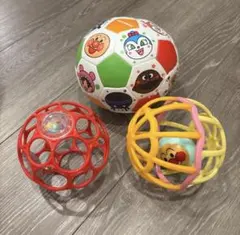 ボール3個セット アンパンマン サッカーボール シャカシャカボール オーボール