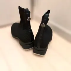 FitFit 黒ニットブーツのサムネイル