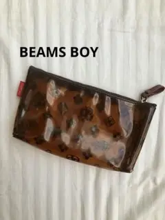BEAMS BOY モノグラムクリアポーチ