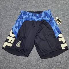 新品/未使用【サッカージャンキー ブラック青ハーフパンツ】Mネイビー