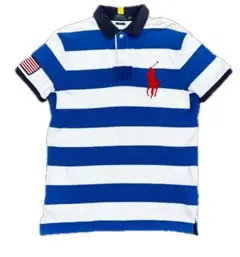 ポロラルフローレン ポロシャツ ボーダー ビッグポニー チーフキーフ 星条旗