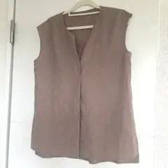 OPAQUE.CLIP★美品 ベージュ ノースリーブ トップス ブラウス