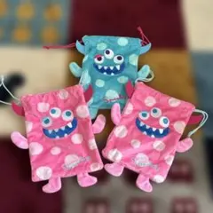 モンスターキャラクター ポーチ 3個セット