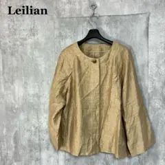 Leilian ノーカラージャケット 13＋
