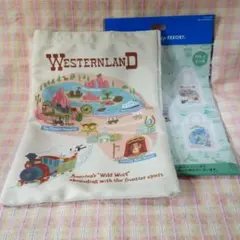 〇 / トートバッグ ウエスタンランド / パークマップ / ディズニー