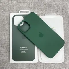 「新品未使用」iPhone 13 シリコンケース クローバーグリーン