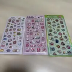 韓国3Dシール 立体シール クレヨンしんちゃん etc.3枚