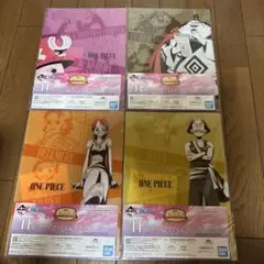 1番くじONE PIECE クリアファイル とステッカー4セット