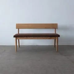 Cielo 背付きベンチ ホワイトオーク無垢材 / オイル仕上げ カバー付き