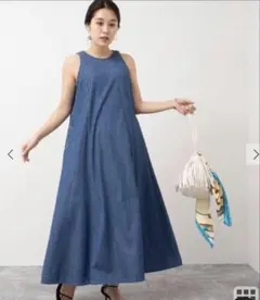 リエミラー　デニムロングワンピースのサムネイル
