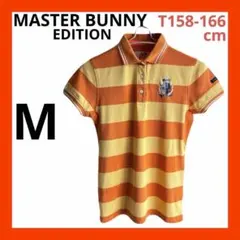 MASTER BUNNY マスターバニー　ゴルフポロシャツM オレンジ　イエロー