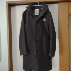 値下げ！DANTON フード付きロングコート ダークグレー サイズ34