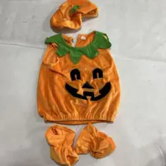 ハロウィンコスプレ　かぼちゃの着ぐるみ 80 衣装　コスチューム　帽子付き