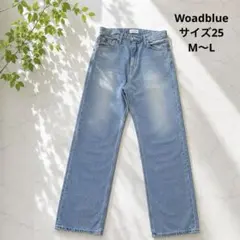Woadblue ストレートデニムパンツ 25 ライトブルー 日本製のサムネイル