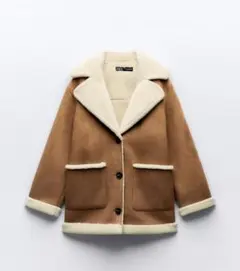 zara ムートンコート