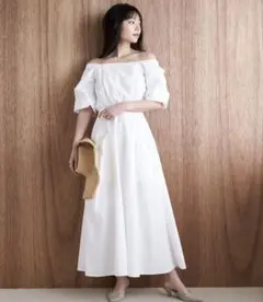 Stylevoice for xxx 2WAYオフショルダータフタワンピース