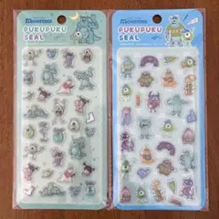 ディズニー　ぷくぷくシール　モンスターズインク　ユニバーシティ　2点セット