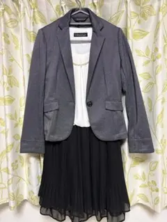 セレモニーワンピース　グレージャケット付き