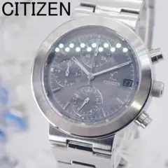 稼働★ シチズン XC クロノグラフ レディース 腕時計 デュラテクト グレー