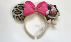 ミニー　カチューシャ　ヒョウ柄　レオパード