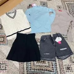 レピピ　ピンクラテ　セーターとショートパンツのセット