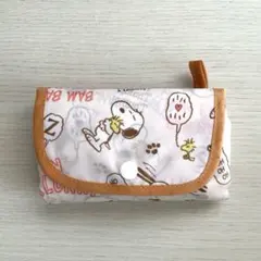 PEANUTS スヌーピー エコバッグ ベージュ オレンジ バッグ
