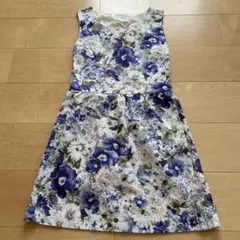 deicy 花柄 ノースリーブ ワンピース ブルー系のサムネイル