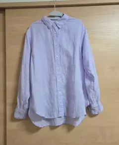 リネンシャツ 長袖 パープル　SLOBE IENAのサムネイル