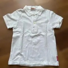 【美品】ミキハウス ポロシャツ 100 ホワイト