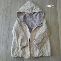 90cm ビケットクラブ アウター リバーシブル キムラタン 匿名 花柄 ドット