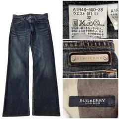 2469 BURBERRY LONDON メタルロゴ ストレートデニム W32