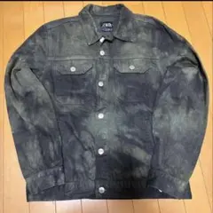 【希少！】ZARA デニムジャケット ミリタリー　迷彩　ストリート　Y2K