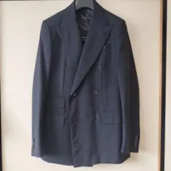 <極美品>CARUSO aida 最新ロゴ ネイビー ウール スーツ サイズ48 極美品>CARUSO aida 最新ロゴ ネイビー ウール スーツ サイズ48