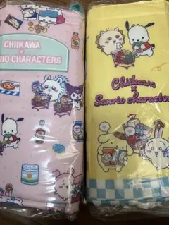 ちいかわ×サンリオキャラクターズ レジかごバック　2種セット　ピンク、イエロー