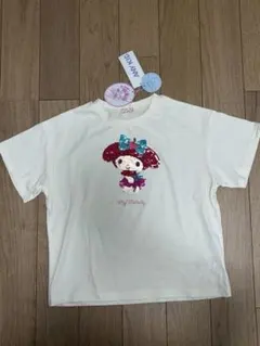未使用　マイメロディ　スパンコール　半袖トップス　120cmのサムネイル