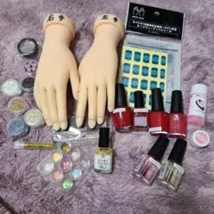 ネイル用品　3級　noiro 　OPI　SHAREDVA赤ポリ練習セット